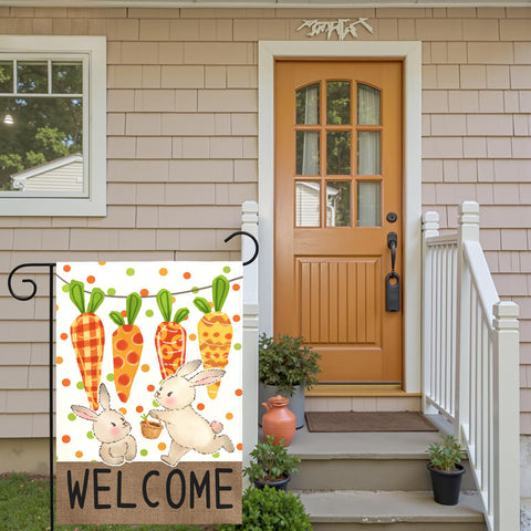 Dacawin Easter flag double-sided printing for vibrant viewing from all angles.