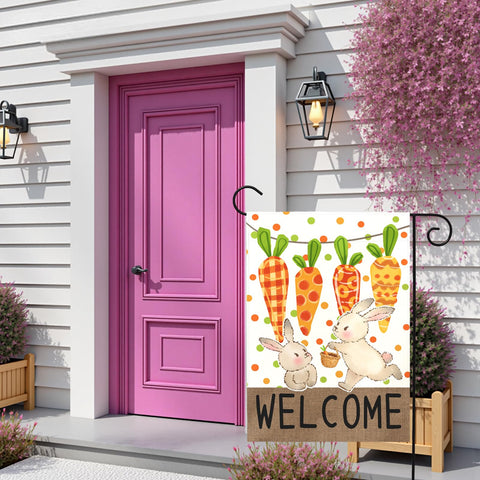 Dacawin Easter gift flag ready for gifting to neighbors.