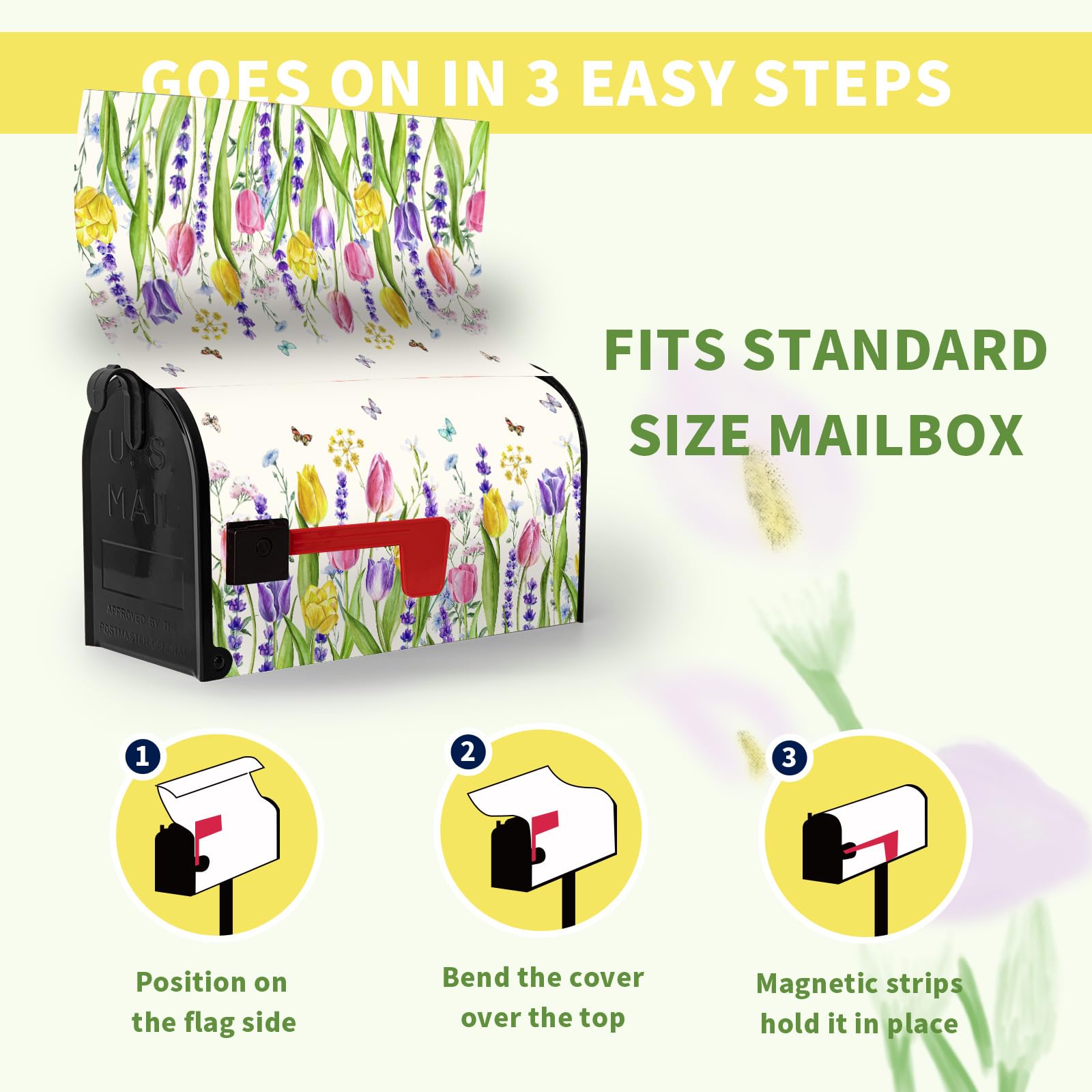 Dacawin easy-install mailbox wrap for spring and summer switching