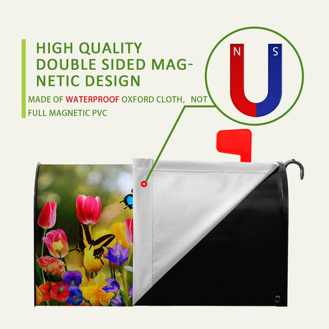 Dacawin floral-pattern mailbox cover adds color while protecting surfaces.
