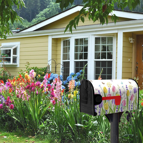 Dacawin floral spring design fits standard 21x18 inch mailboxes securely