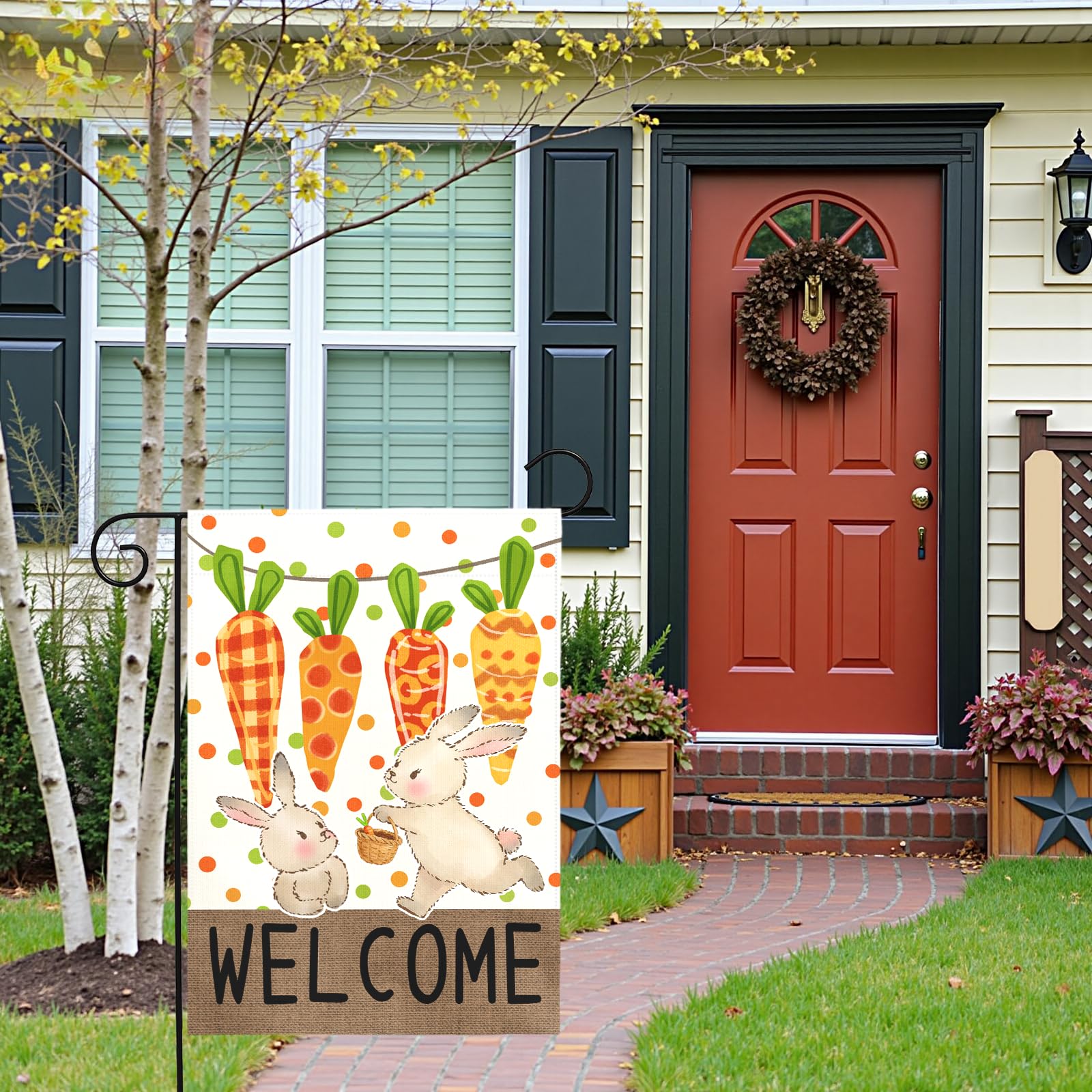 Dacawin seasonal flag ideal for lawn and patio decoration.