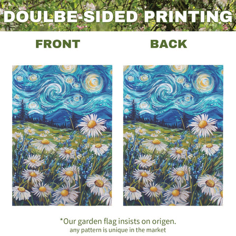Dacawin Green Meadow Wildflowers flag offers fresh seasonal color for porch.