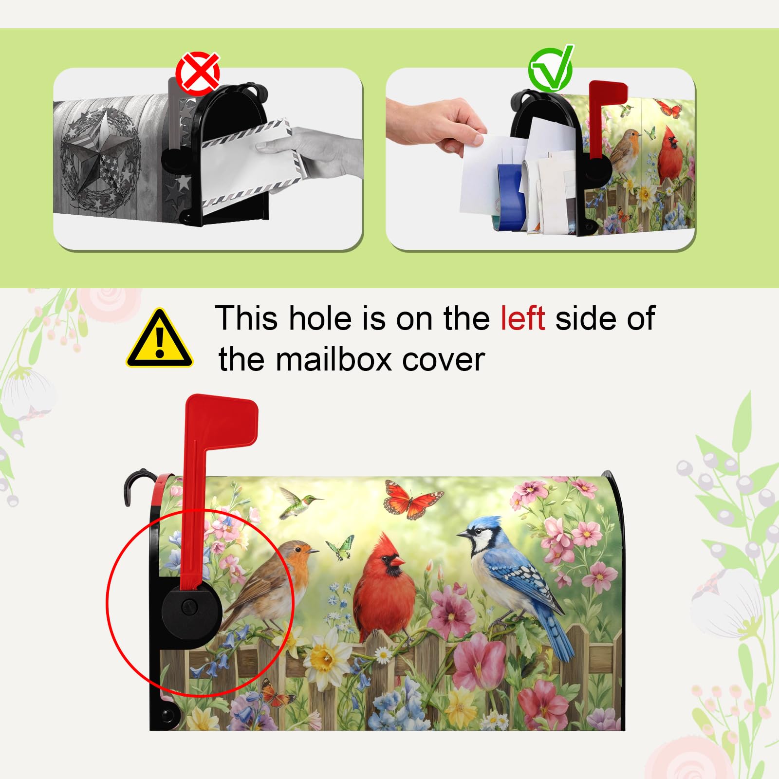 Dacawin magnetic attachment keeps the cover securely on metal mailboxes