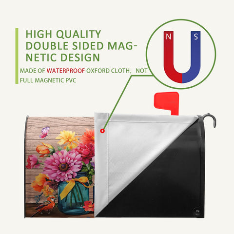 Dacawin magnetic spring mailbox cover secures neatly to your box.