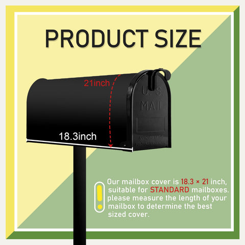 Dacawin outdoor mailbox decoration for garden or yard showcases color and personality