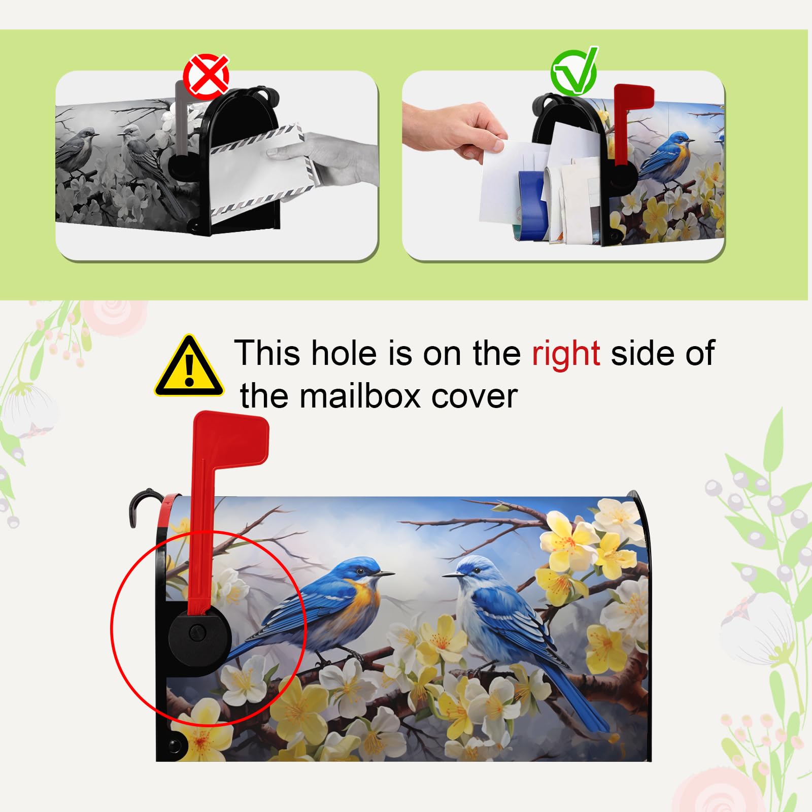 Dacawin premium oxford fabric protects mailbox from weather and stains