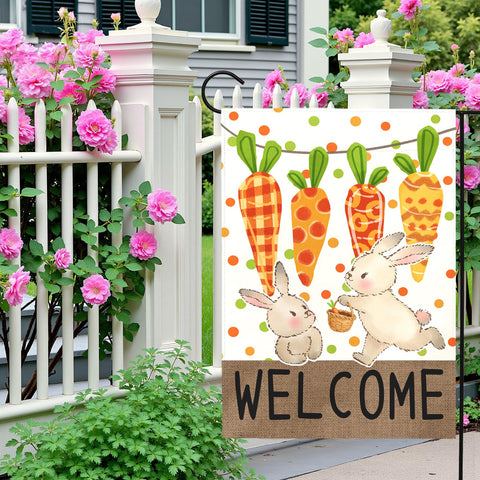 Dacawin porch flag brightens entryways for Easter celebrations outdoors.