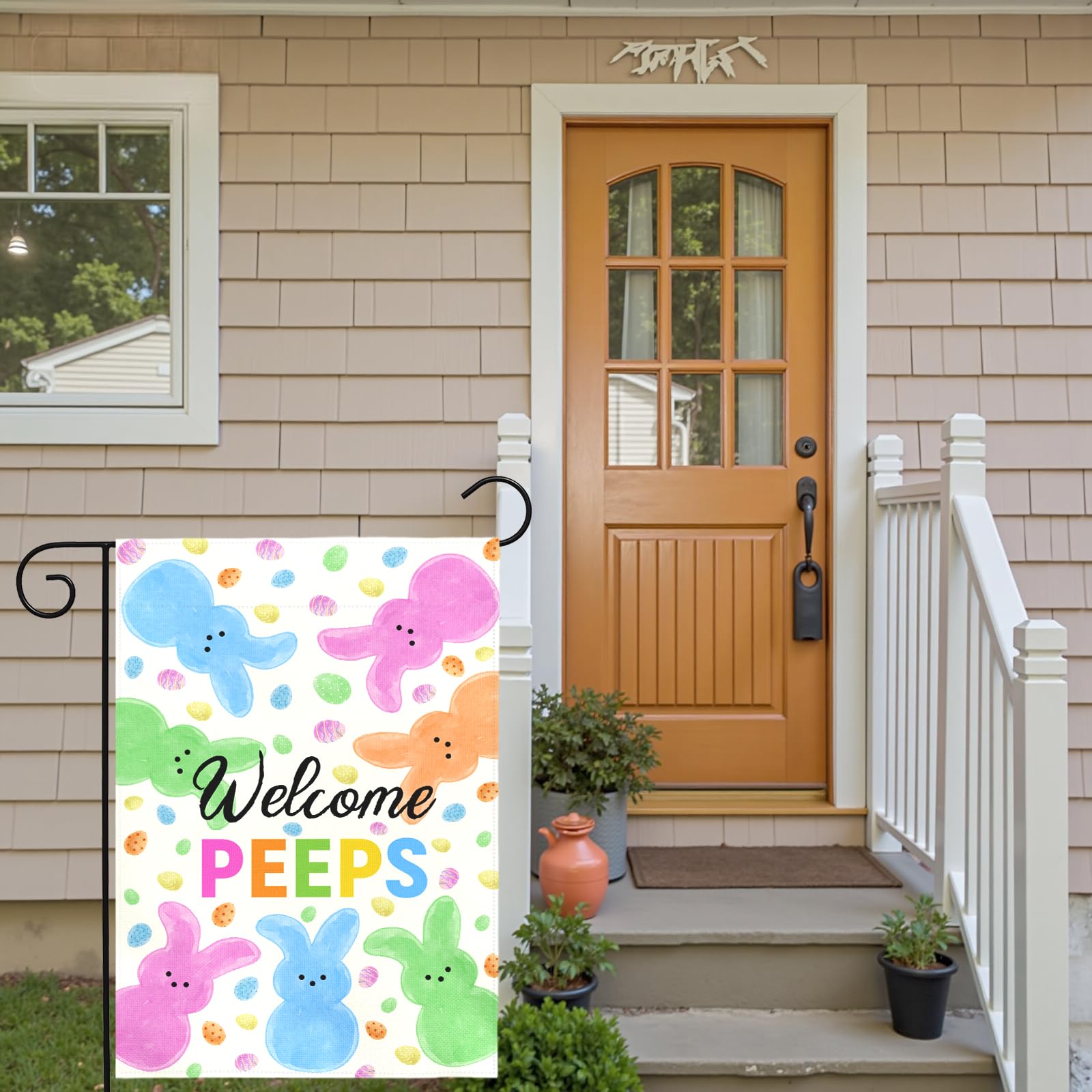 Dacawin spring garden banner ideal for porch or lawn display.
