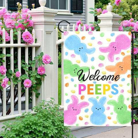 Dacawin 12x18 flag adds festive Easter ambiance to outdoor spaces.