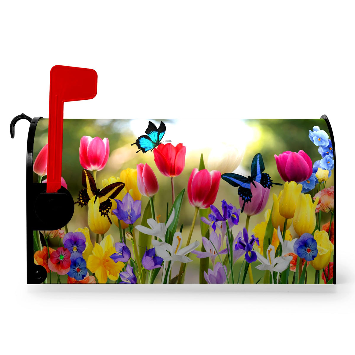 Dacawin spring tulip mailbox cover enhances curb appeal and seasonal charm.