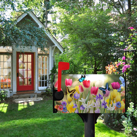 Dacawin summer butterfly mailbox cover brightens outdoor spaces and greetings.