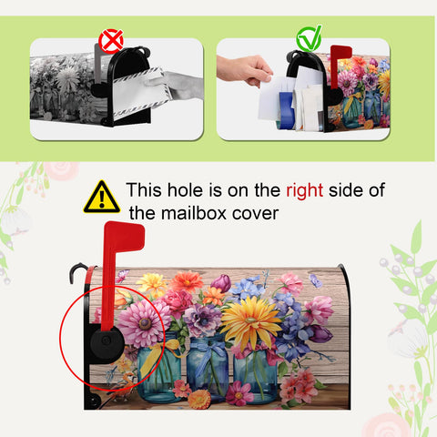 Dacawin waterproof oxford mailbox cover shields from rain and sun.