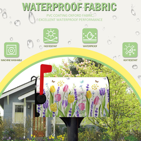 Dacawin weather-resistant oxford fabric shields mailbox from rain and stains