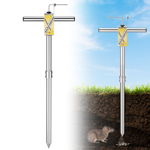 DACK gopher bait applicator in the yard targets pests precisely.