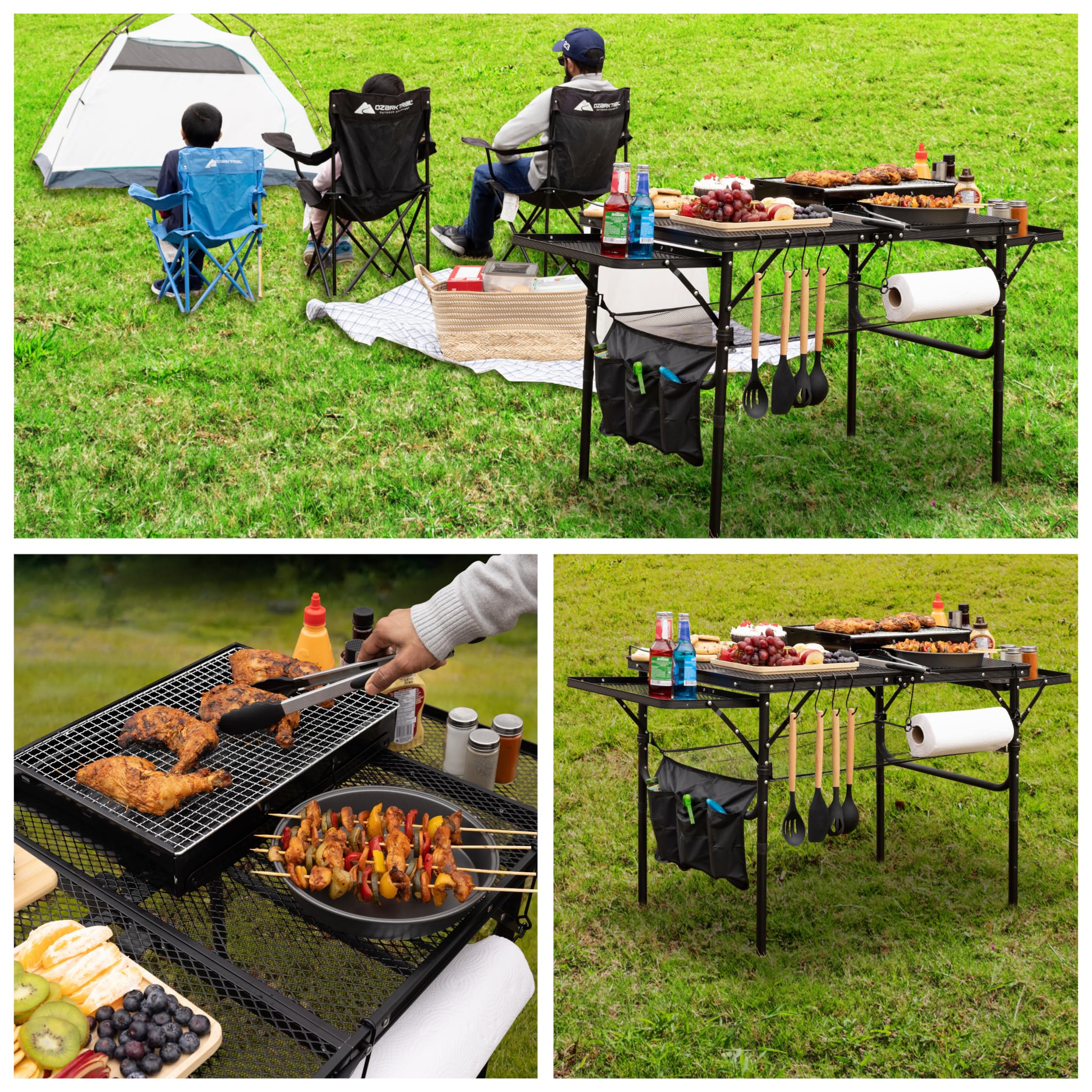 DAFRUM folding table folded compact for effortless transport.
