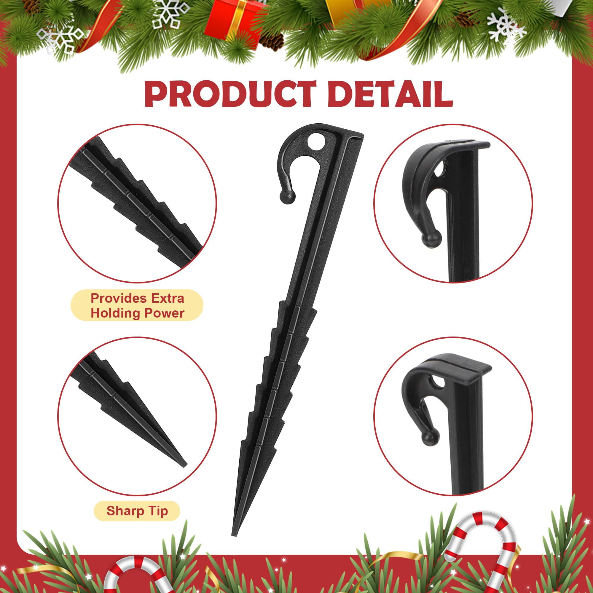 DAHAKII hooked ends keep rope securely fastened for reliable ties.