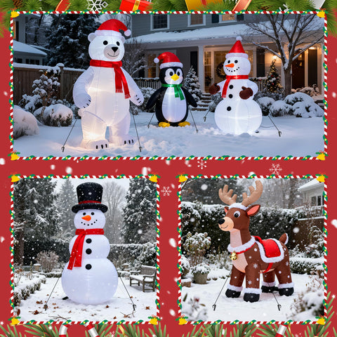 DAHAKII inflatable decor fixation for flexible outdoor arrangements.