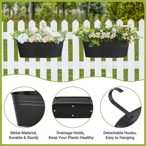 Dahey detachable hooks included provide easy, tool-free railing installation.