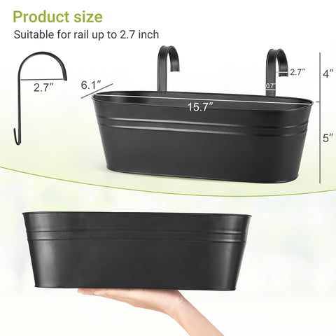 Dahey detachable hooks enabling easy hanging on rails or walls
