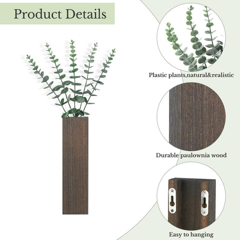 Dahey farmhouse modern wall decor with faux greenery