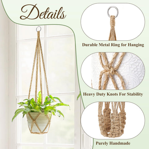 Dahey macrame hanger, easy installation and maintenance for quick setup