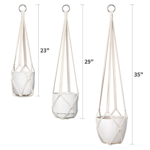 Dahey macrame hanger set 3 cream ideal for gifting or refreshing your decor.