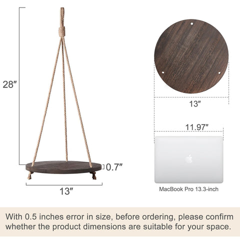 Dahey macrame plant hanger suitable for indoor or outdoor displays with minimalist style
