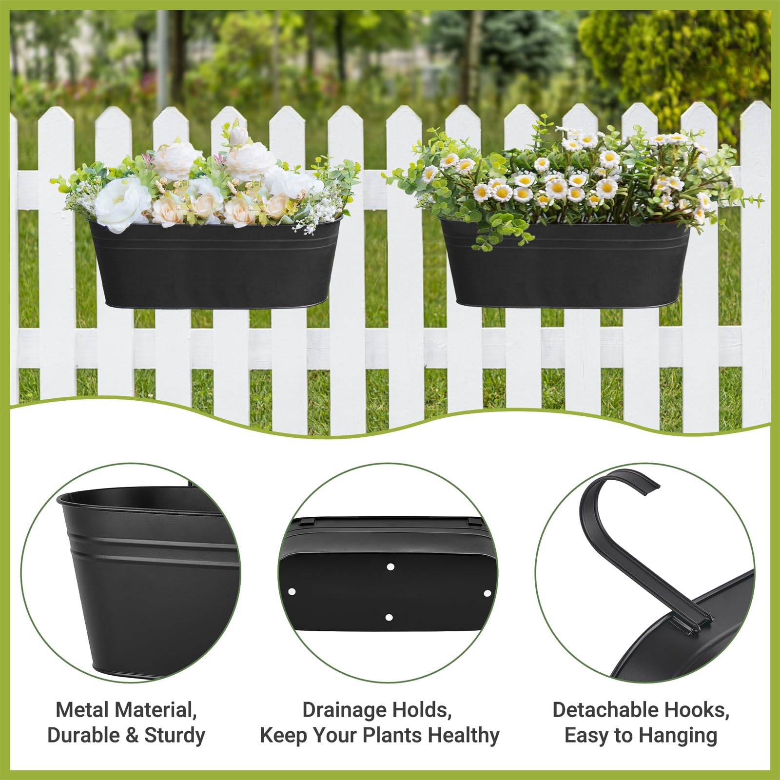 Dahey outdoor garden decor on a sunny balcony display