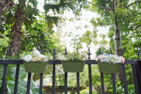 Dahey planter with drainage holes helps plants stay healthy