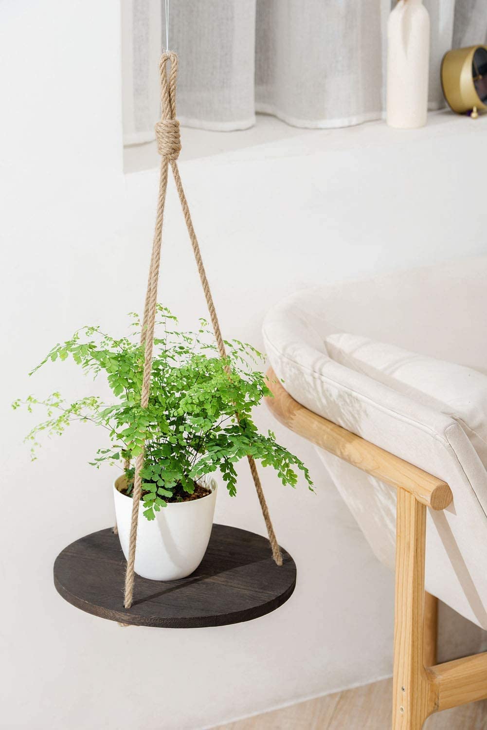 Dahey round wood board measures 13 inches in diameter for balanced display