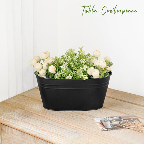 Dahey small-space garden solution for herbs and flowers on ledges.