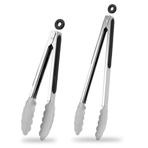 Daily Kisn 9- and 12-inch tongs combo lengths for versatile cooking and grilling