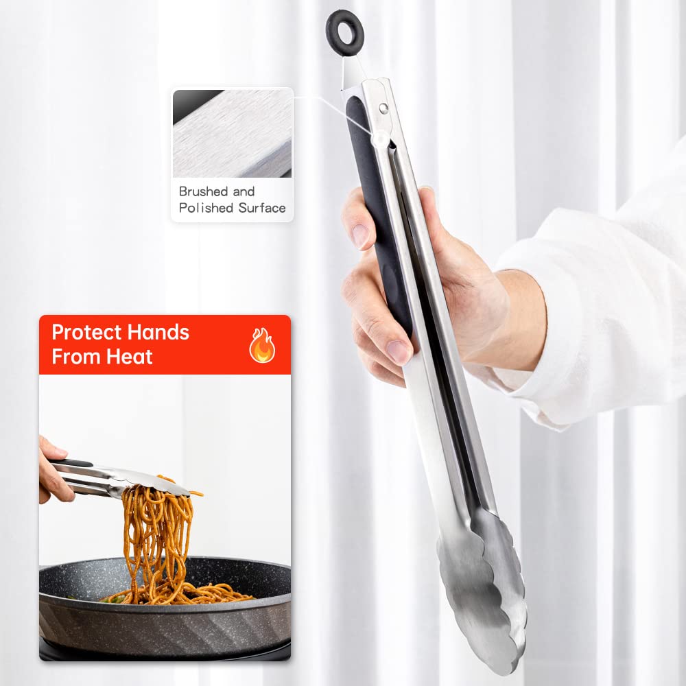 Daily Kisn dishwasher-safe tongs simplify cleanup after meals