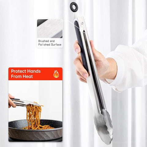 Daily Kisn dishwasher-safe tongs simplify cleanup after meals