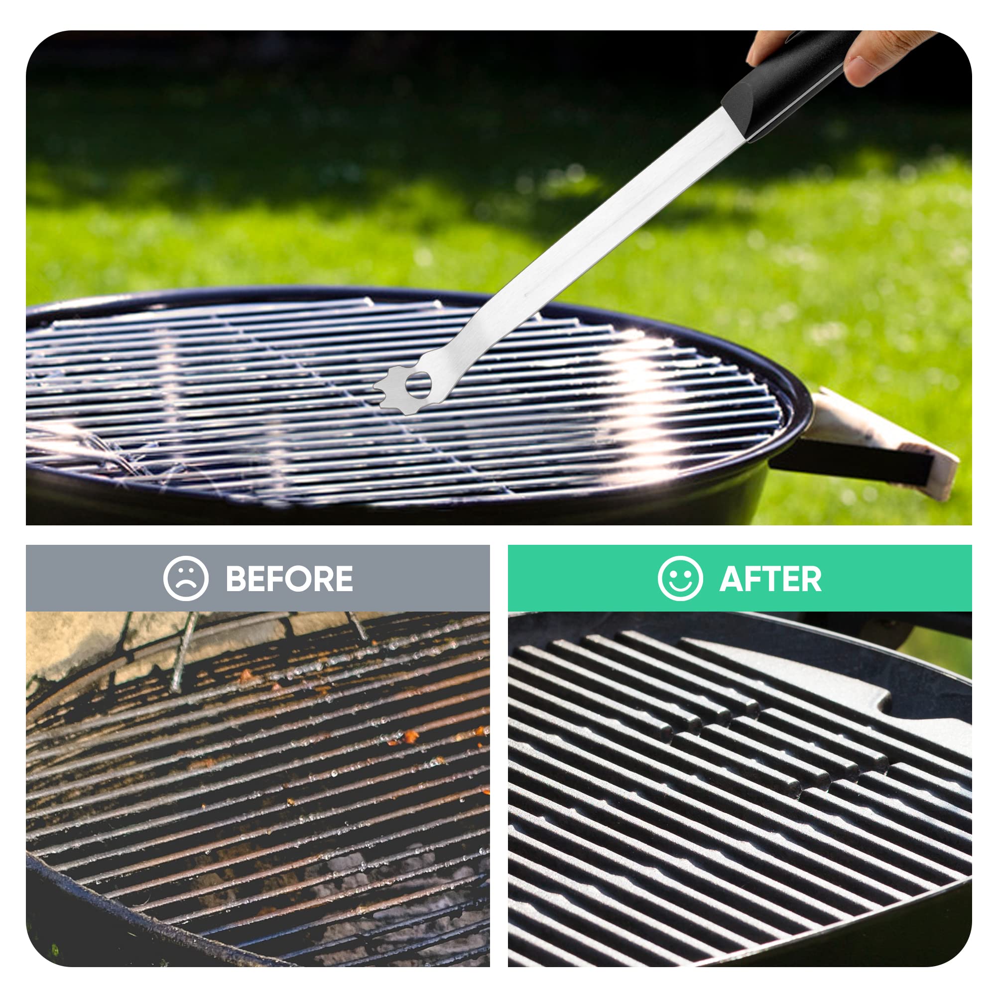 DAILY KISN Hang loop enables easy storage after grilling.
