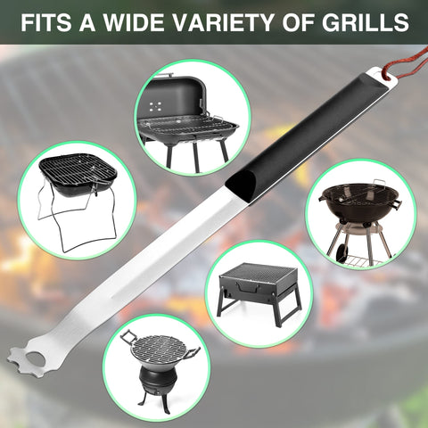 DAILY KISN Universal grill cleaning tool compatible with most grates.