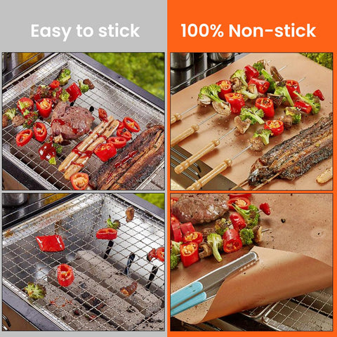 Dailyart copper grill mats are easy to clean and dishwasher safe after grilling.