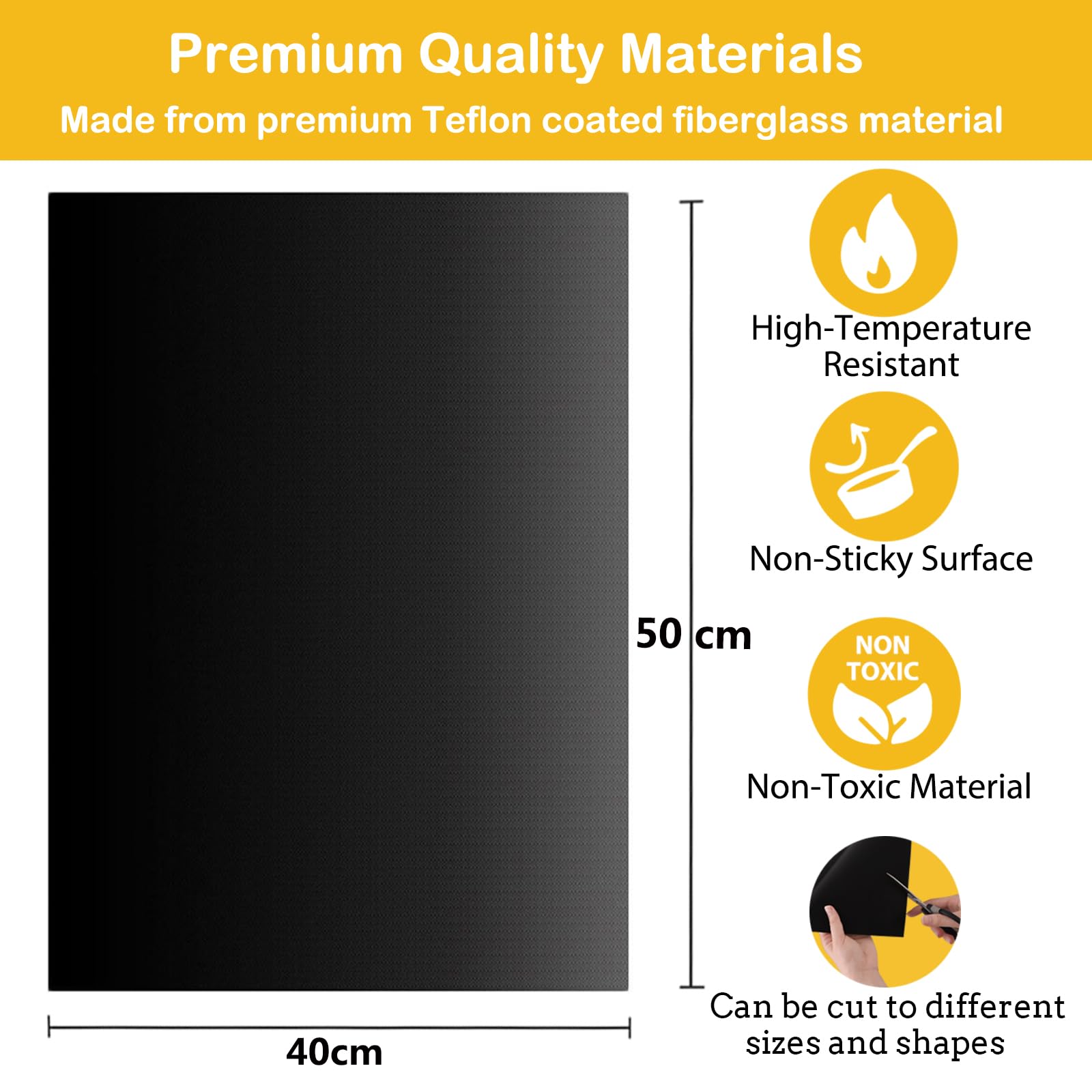 Dailyart grill mats: even heat distribution for consistent grilling.