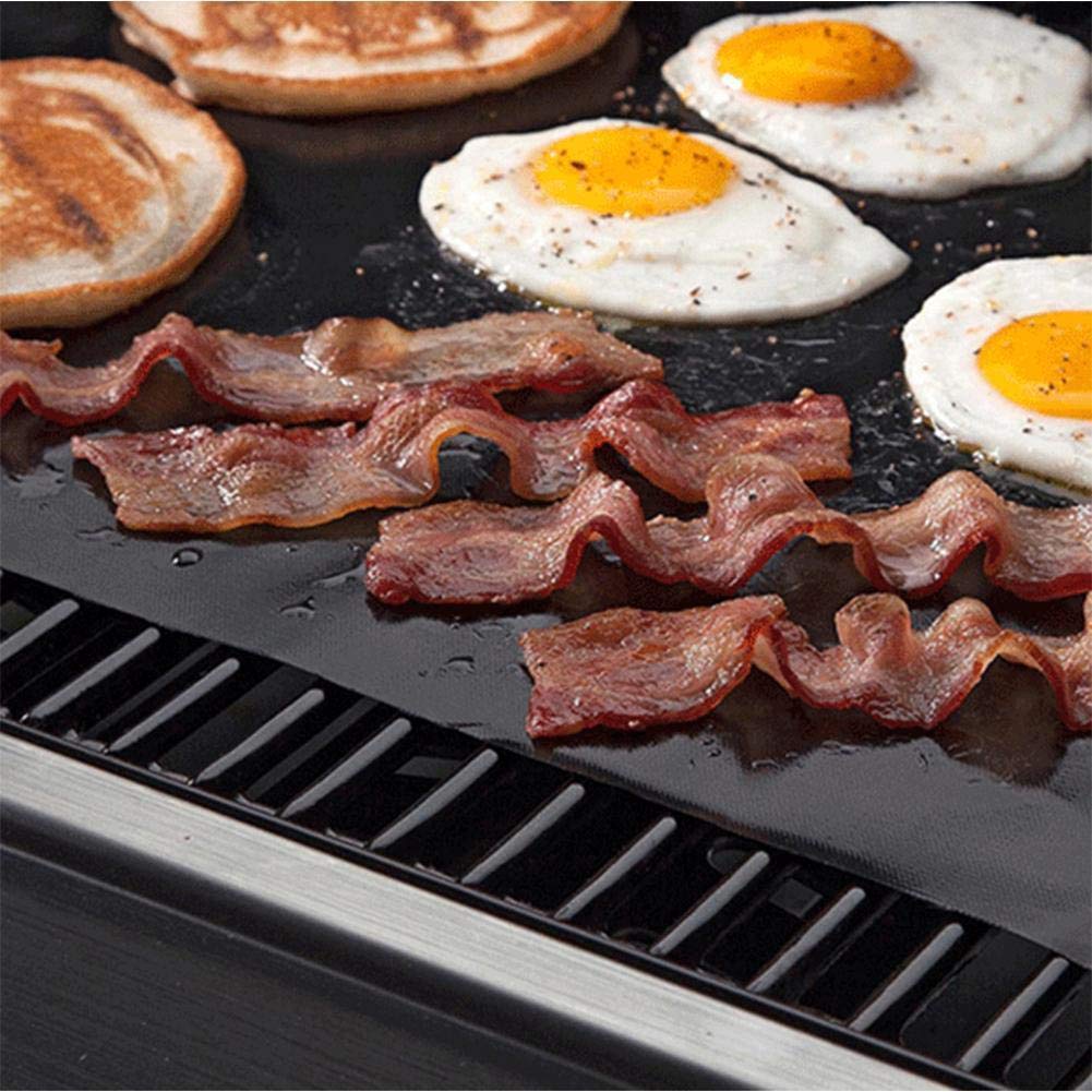 Dailyart grill mats: compatible with gas, charcoal, and electric grills.