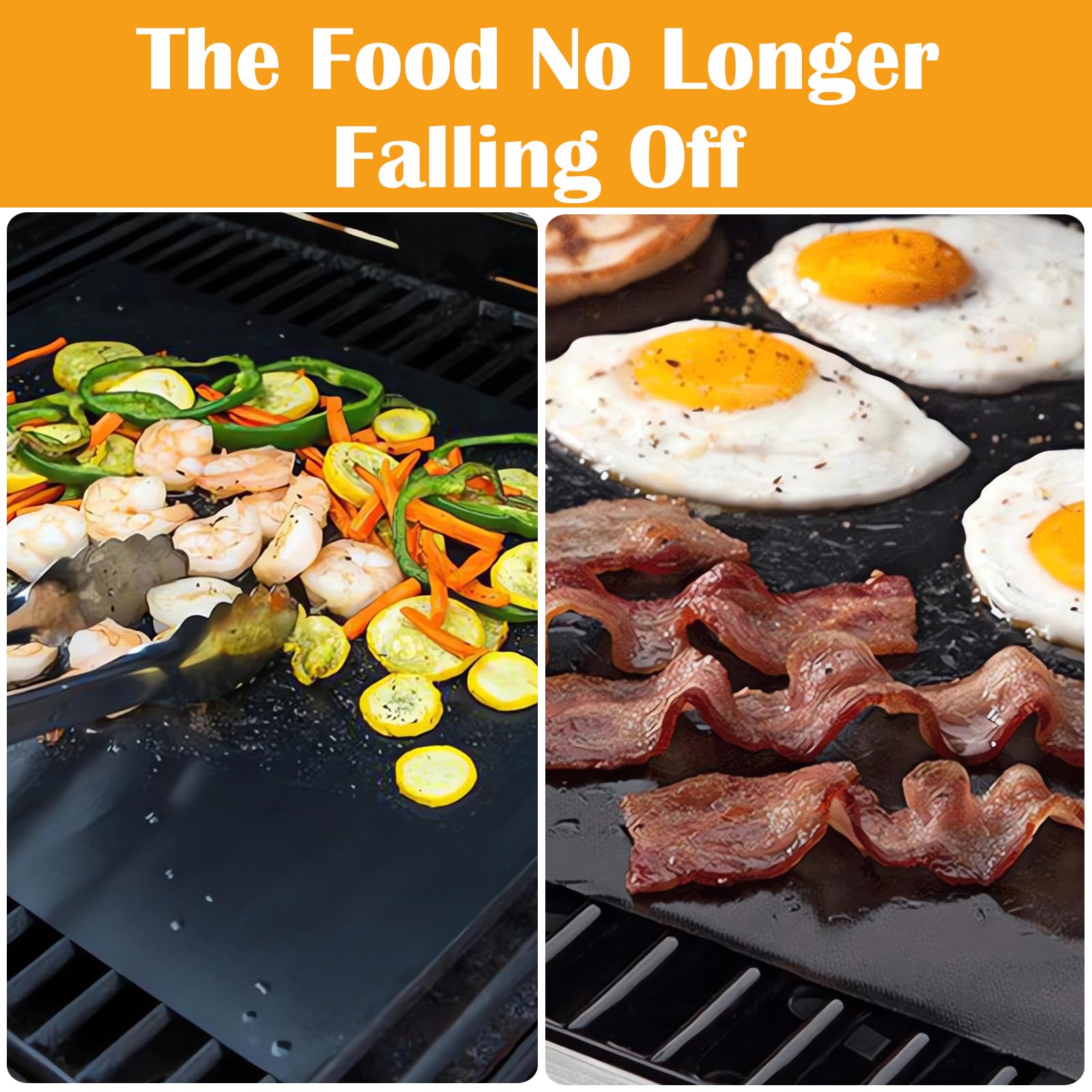 Dailyart grill mats-multipurpose, compatible with gas, charcoal, and electric grills.