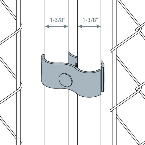 Dailydanny 1-3/8 inch clamps ensure durable outdoor kennel framing