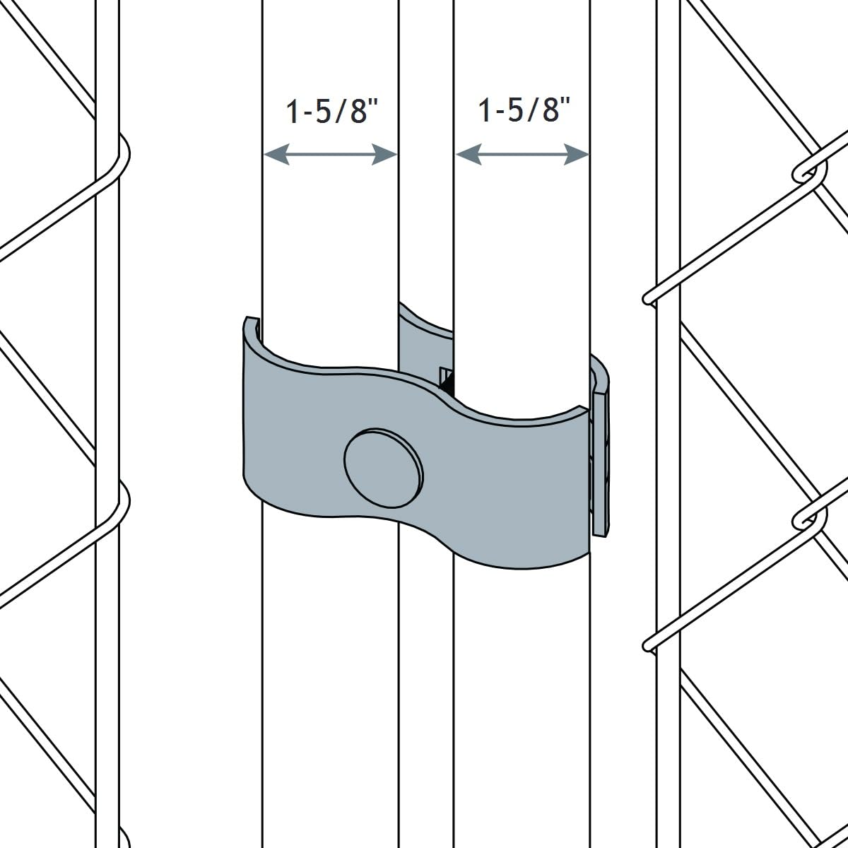 Dailydanny clamps connecting two kennel panels for a sturdy setup.