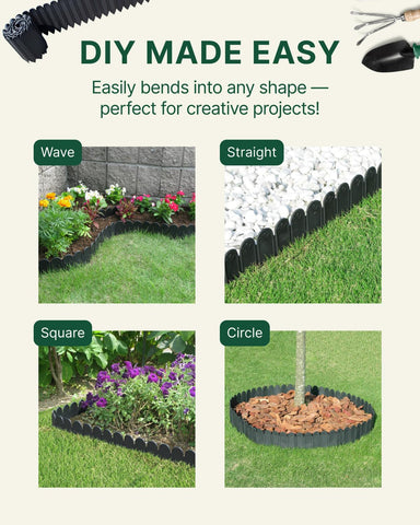 DAIM FlexWall Edge versatile border for pavers, lawns, and borders.