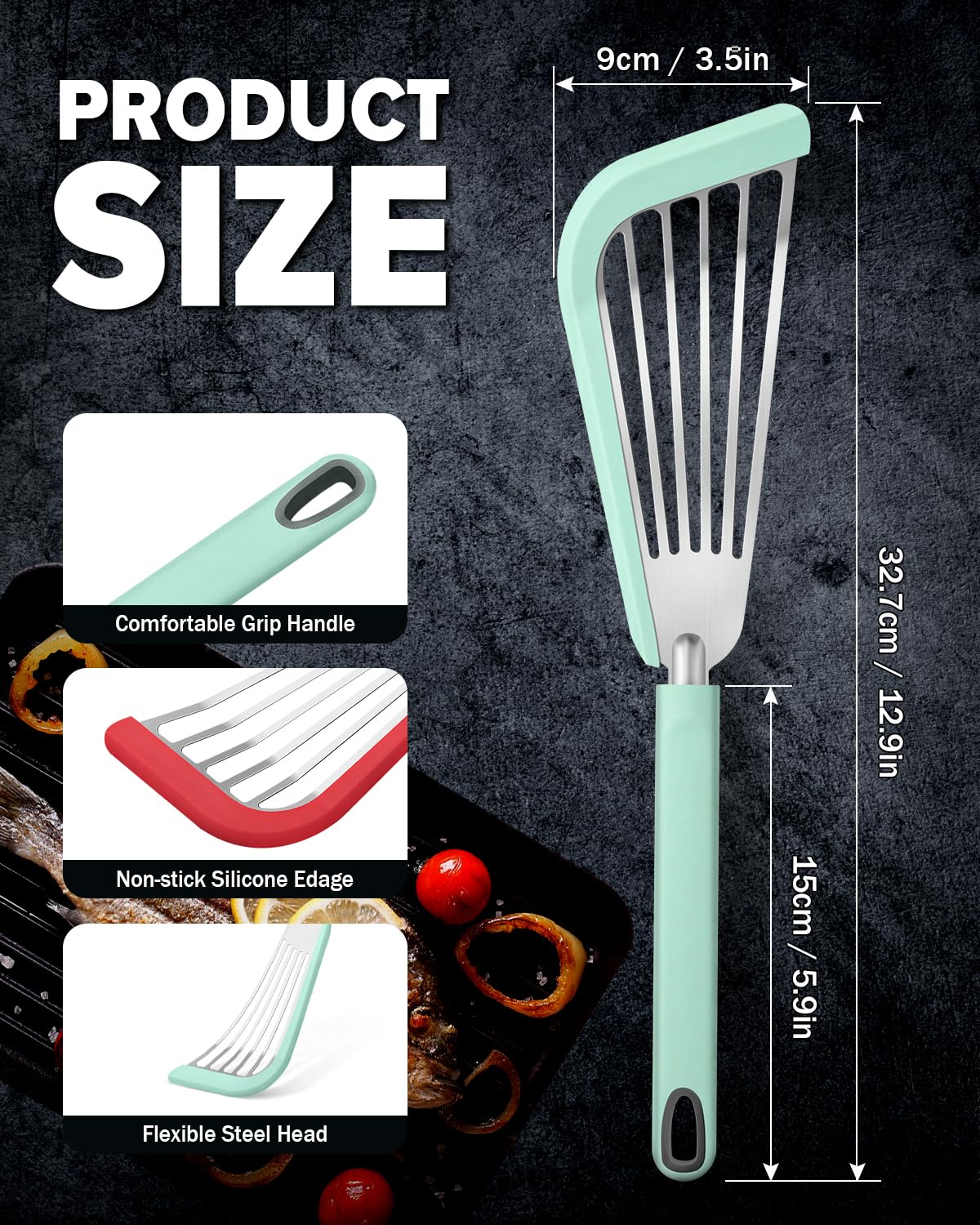 DaiRen Kitchen ergonomic handle flipper makes lifting and turning easy and comfortable