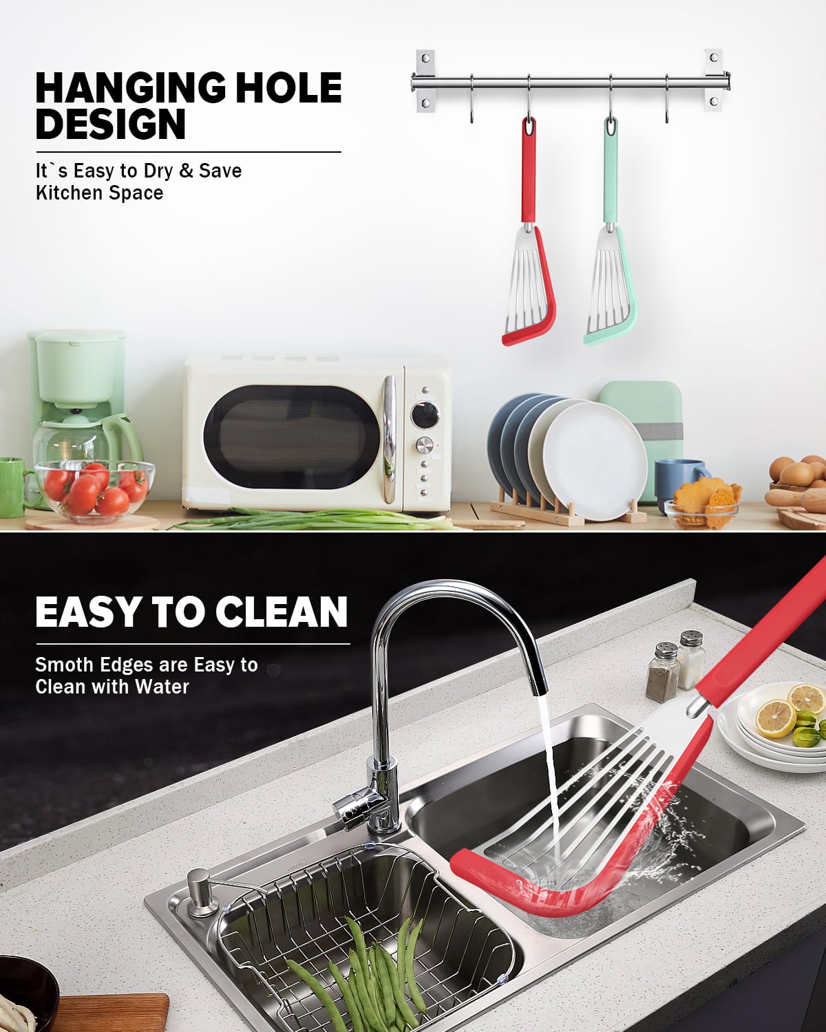 DaiRen Kitchen hanging loop keeps spatulas organized in the kitchen