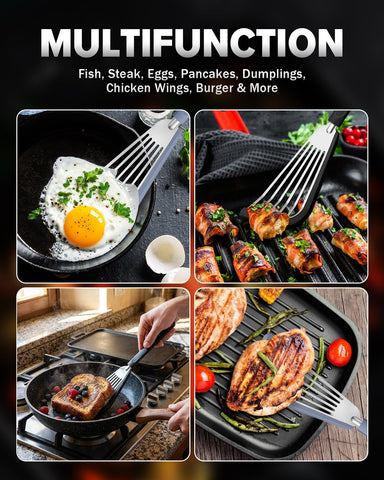 DaiRen Kitchen nonstick-friendly design prevents scratching on coated cookware.