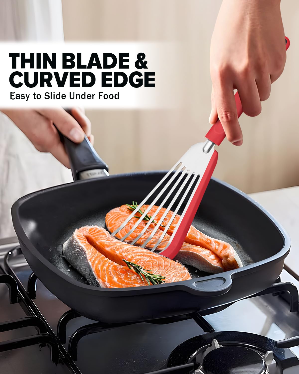 DaiRen Kitchen nonstick-friendly spatula designed for frying, scrambling, and delicate eggs