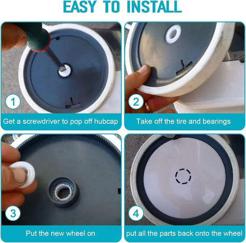 Dairrr Fuuu 360006 wheel; durable plastic construction resists wear for longer service life.