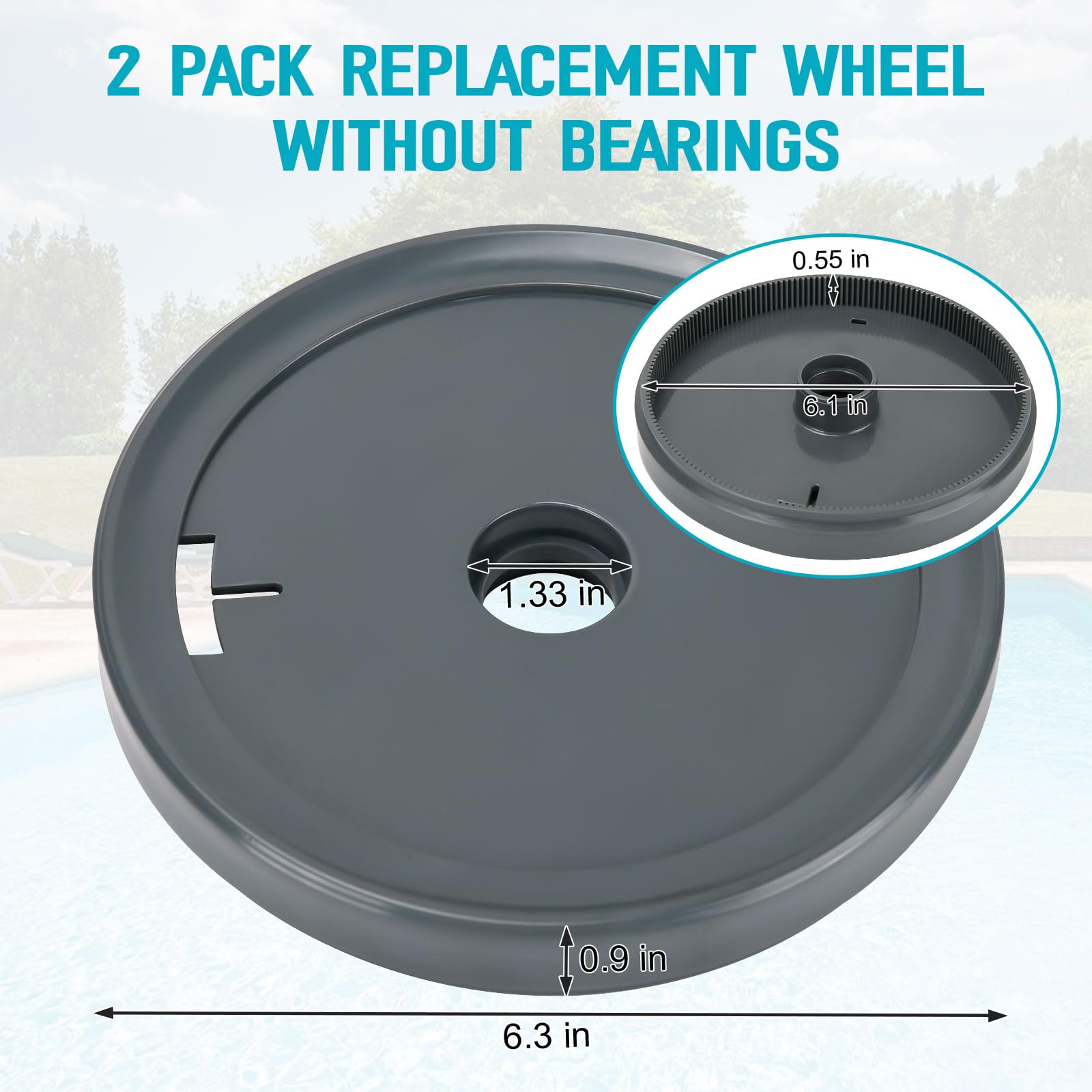 Dairrr Fuuu 360006 wheel for LX5000G; reliable replacement keeps your cleaner moving.